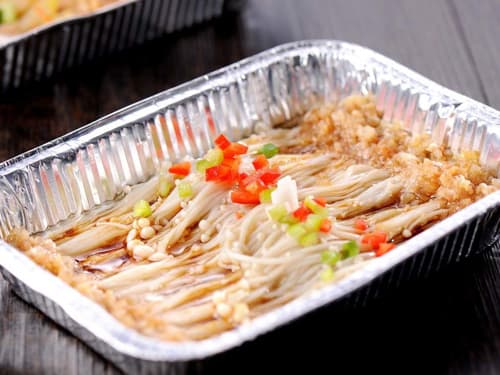 澄海锡纸烤金针菇